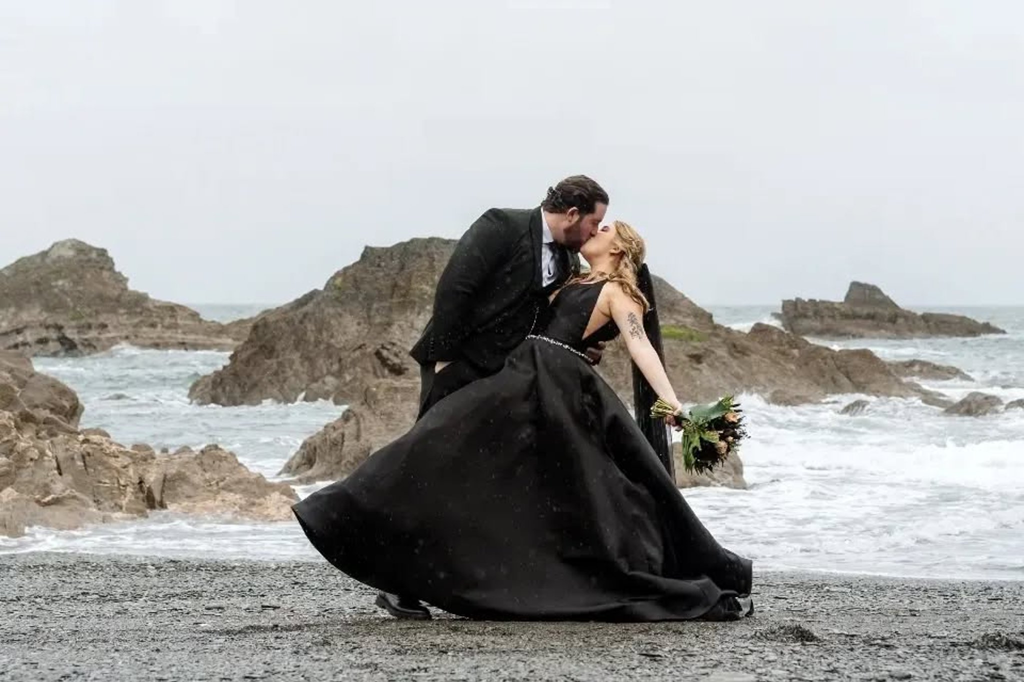 fairy goth mother wedding dresses La Femme 27492 Dress - Formal Approach