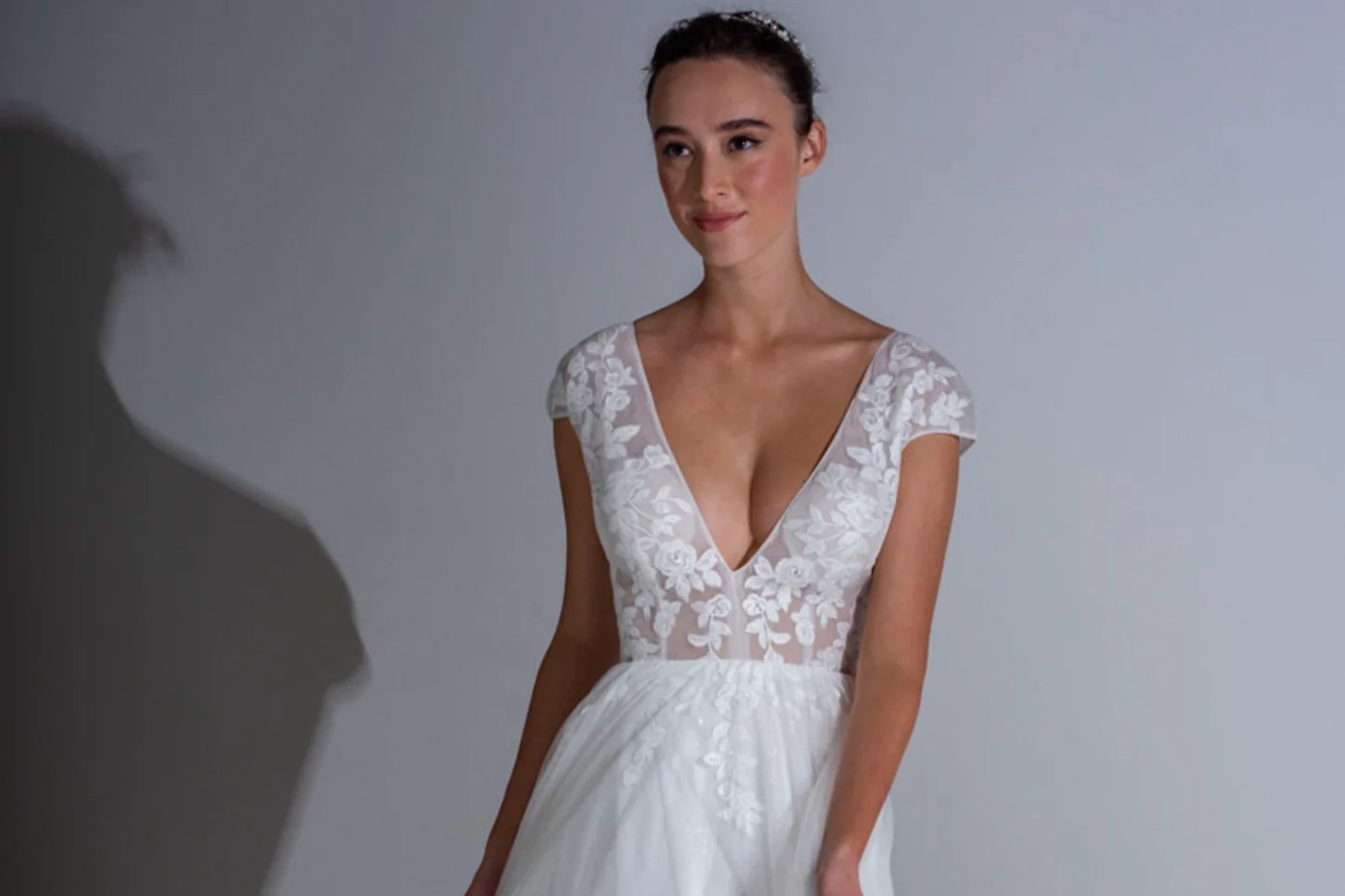 fairy goth mother wedding dresses Glamorous and dreamy chiffon wedding dress main image 0
