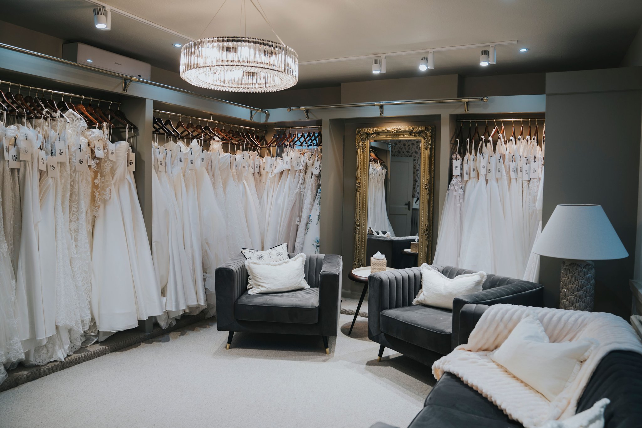 Interior of wedding dress shop TDR Bridal